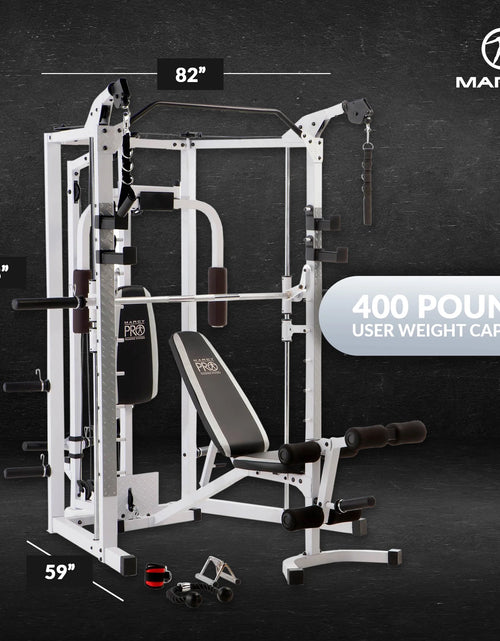 Load image into Gallery viewer, Combo All in One Full Body Home Gym Workout Equipment, White
